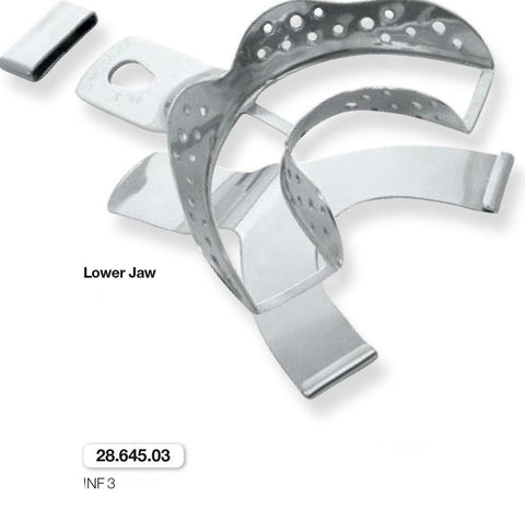 Implantology Impression Tray, Lower Jaw (28.645.01) Impression Tray - Blue & Green Inc.