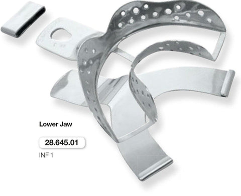Implantology Impression Tray, Lower Jaw (28.645.01) Impression Tray - Blue & Green Inc.