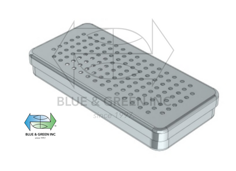 Perforated Stainless steel Box 21 x 10 x 3 (185019)Nichrominox