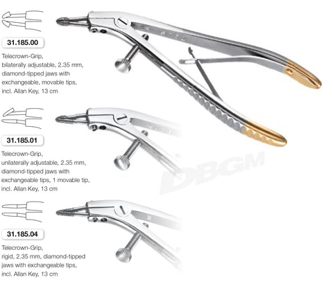 Crown Holding Pliers Diamond Tipped (31.185.00) Crown Remover - Blue & Green Inc.