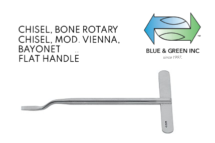 Revolving Chisel Vienna Pattern, Bajonet (41.541.02WM-05WM) Chisel - Blue & Green Inc.
