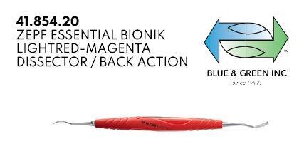 Lightred-Magenta Dissector/ Back Action (41.854.20) Curette - Blue & Green Inc.