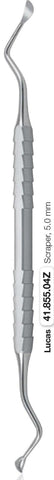 Double-Ended Surgical Curette, serrated tip (41.855.04ZS)Blue & Green Inc.