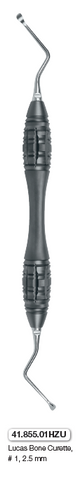 Lucas Bone Curette #1, 2,5mm, with Touch Grip handle (41.855.01HZU) Curette - Blue & Green Inc.