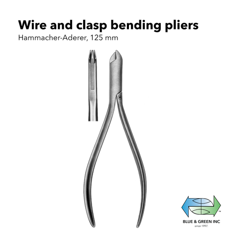Three Prong Wire and Clasp Bending Pliers,(Z 420-12) Plier - Blue & Green Inc.