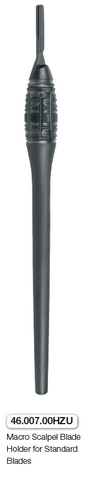 Macro Scalpel Blade Holder for Standard Blades, with touch grip handle (46.007.00HZU) Blade Holder - Blue & Green Inc.