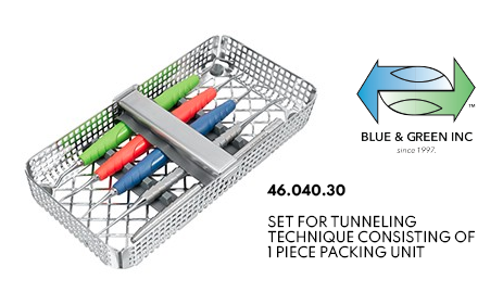 Set for Tunneling Technique (46.040.30) Tunneling Instrument - Blue & Green Inc.