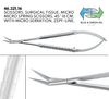 Micro Scissors w/ Spring (46.321.16 + 46.321.16TISC) Scissors - Blue & Green Inc.