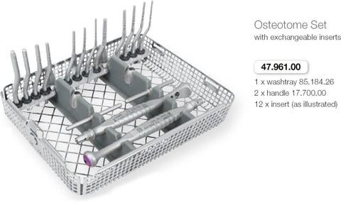Osteotome Set (47.961.00) Implant Tools - Blue & Green Inc.