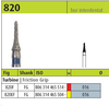 820 - Diamond Bur, Interdental, Trimming and Finishing (Pkg of 5) Diamond Bur - Blue & Green Inc.