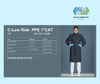 Surgical System Gown, Reinforced Cotton (C-Low Risk PPE 1 - 13688) surgical isolation gown - Blue & Green Inc.
