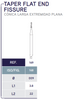 Carbide Bur RA - Taper Flat End Fissure (169) - Blue & Green Inc.