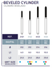 Diamond Bur FG - Beveled Cylinder - Blue & Green Inc.