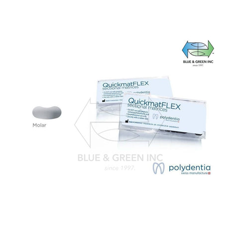 QuickmatFLEX sectional matrices - Molar 100pcs. (6786) - Blue & Green Inc.