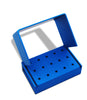 HP Aluminum Bur Blocks - 15 Holes (40.110.007) - Blue & Green Inc.