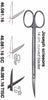 Joseph Scissors 14cm, Curved blades (46.081.16) - Blue & Green Inc.