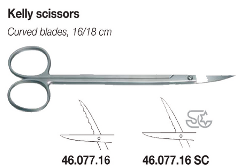 Kelly Scissors, Straight 16 cm (46.077.16) - Blue & Green Inc.