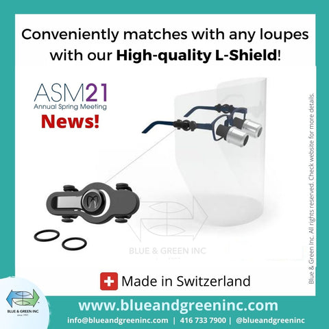 Vista-Tec LupOn - New protective shield for loupes (5633) - Blue & Green Inc.