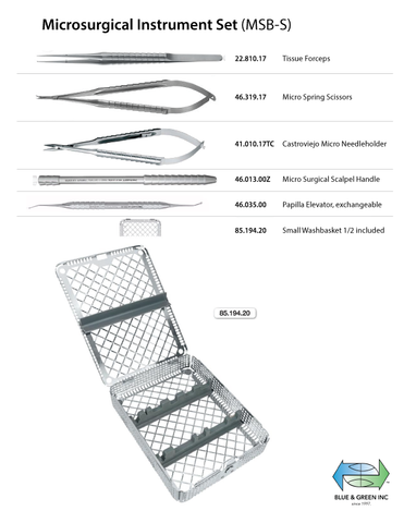 Microsurgery Instrument Set (MSB-S)Helmut Zepf
