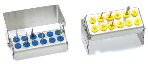 Standard high plug in 12 Burs Holder 190211 - Blue & Green Inc.