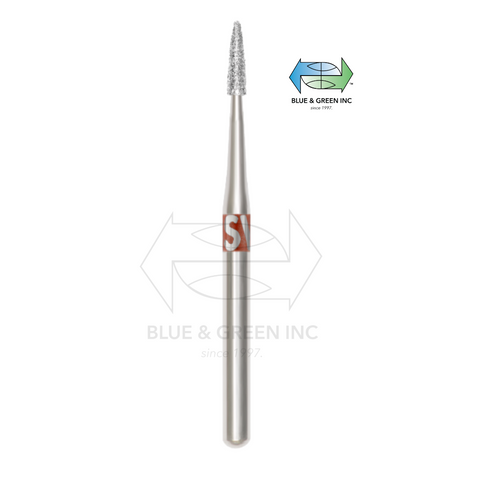 PIRANHA DIAMOND Bur STERILE -25 pack (889-009F) - Blue & Green Inc.