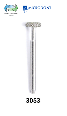 Sterilized Diamond Bur FG Safe Drill (Single Use) - Wheel (Pkg of 25) (3053) - Blue & Green Inc.
