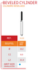 Sterilized Diamond Bur FG Safe Drill (Single Use) - Beveled Cylinder (Pkg of 25) (3122) - Blue & Green Inc.