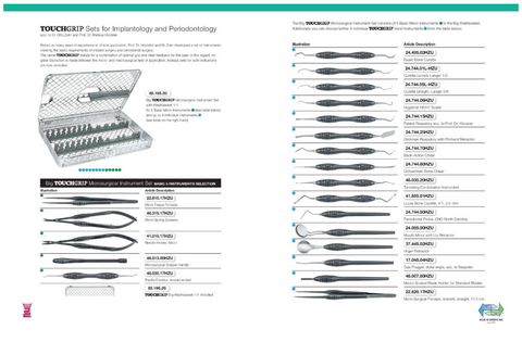 Large TouchGrip Microsurgical Instrument Set (ZTG1-L)Helmut Zepf