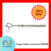 Tongue Holder and Suction (2424R) Tongue Holding Forceps - Blue & Green Inc.