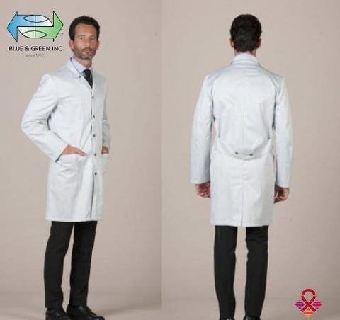 Lab Coat Almaty (Uniform Gentlemen) Lab Coat - Blue & Green Inc.