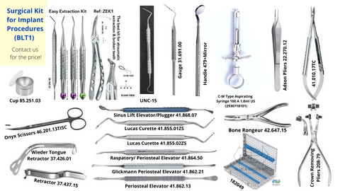 Surgical Kit for Implant (Kit BLT1) - Blue & Green Inc.