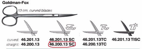 Goldman-Fox Scissors, 13cm, Straight (46.200.13SC)Helmut Zepf