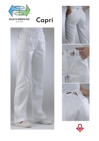 Capri ( Pants Ladies) Uniform - Blue & Green Inc.