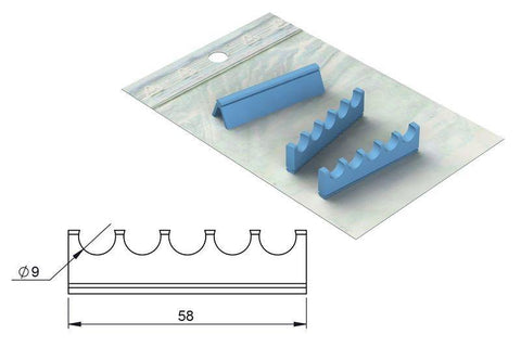 Silicone refill for: Cassette 18 x 6 (182063) Cassette - Blue & Green Inc.