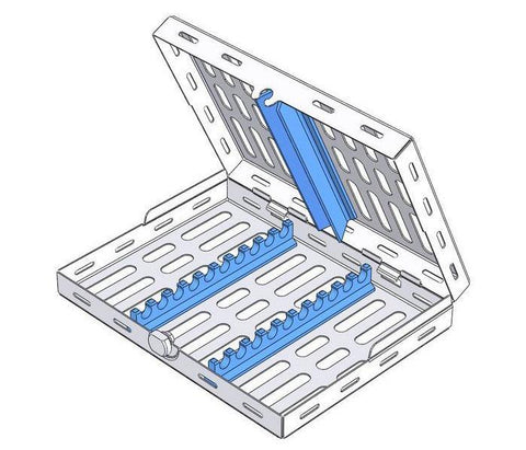Cassette 18 x 14, 10 instruments (182056) Cassette - Blue & Green Inc.