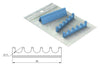 Silicone refill for: Ergo-Clip or Flexi-Clip Cassette - Blue & Green Inc.