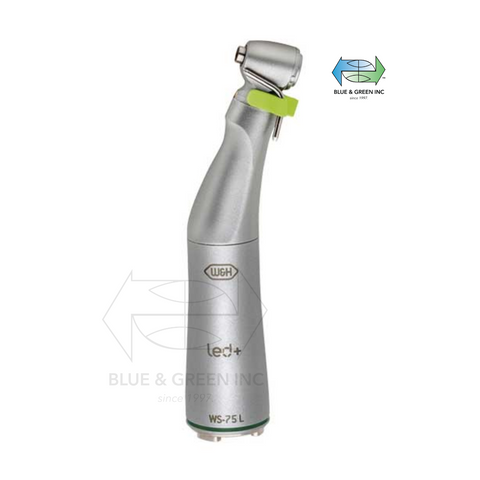 WS-75 L Surgical contra-angle handpiece with hexagon chucking system, push-button and mini LED+w&amp;h
