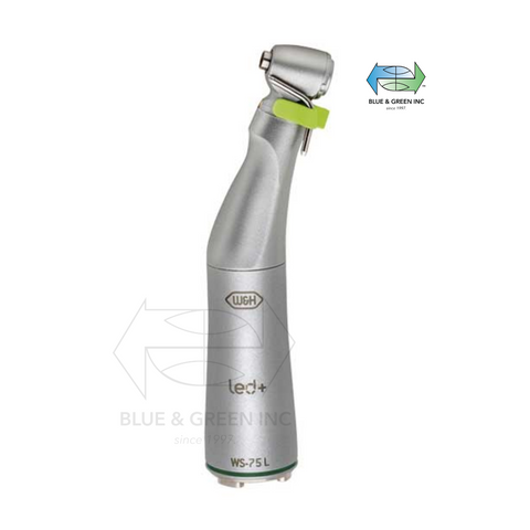 WS-75 L Surgical contra-angle handpiece with hexagon chucking system, push-button and mini LED+w&h