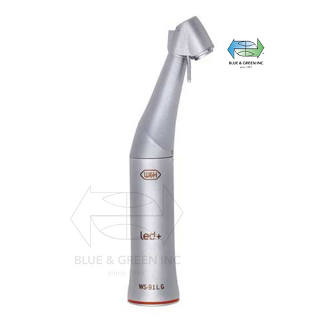 WS-91 L G Surgical contra-angle handpiece with 45° head, push-button, mini LED+ and generatorBlue & Green Inc.