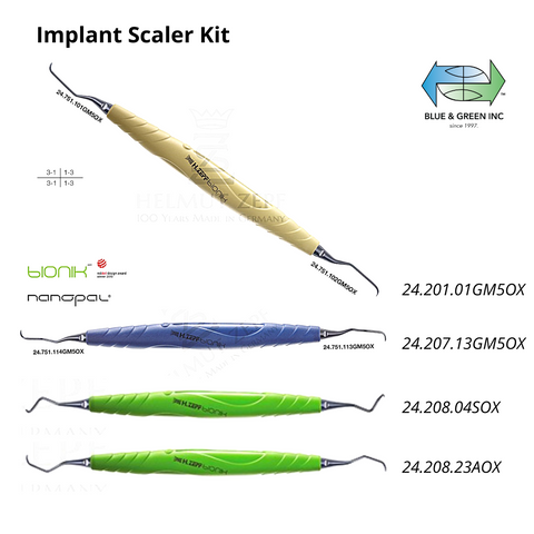 Implant Scaler Kit - Blue & Green Inc.