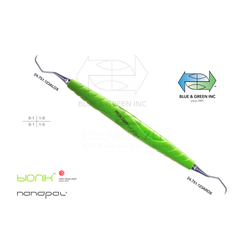 Periodontic Sickle Scaler (24.208.23AOX) - Blue & Green Inc.