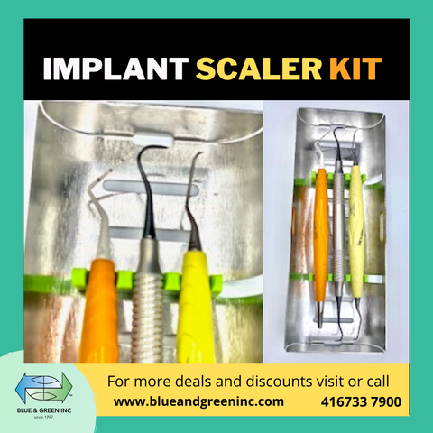 Implant Scaler Kit (ZSImplantKit1) Implant kit - Blue & Green Inc.