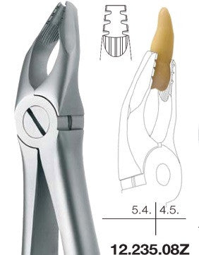 Roba Extraction Forceps, Upper Premolars (12.235.08Z) - Blue & Green Inc.