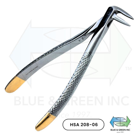 Extracting forceps, for lower roots and pins (HSA 208-06)