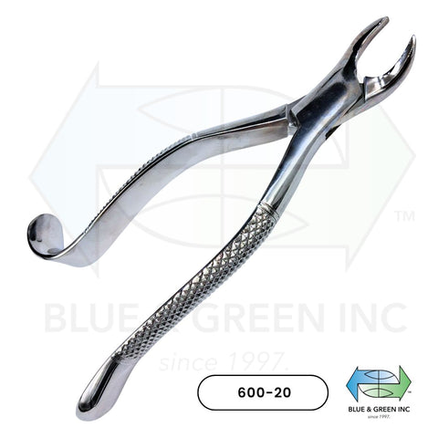 Lower Molar Cowhorn Forceps, Left or Right, American Pattern (600-20)