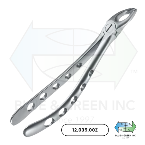 Extraction Forceps, Upper Premolars (12.035.00Z) - Blue & Green Inc.