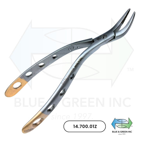 Witzel Root Splinter Forceps with Diamond Coated Beaks (14.700.01Z) - Blue & Green Inc.