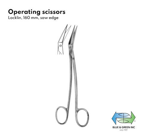 Operating scissors( Z 039-16) Scissors - Blue & Green Inc.