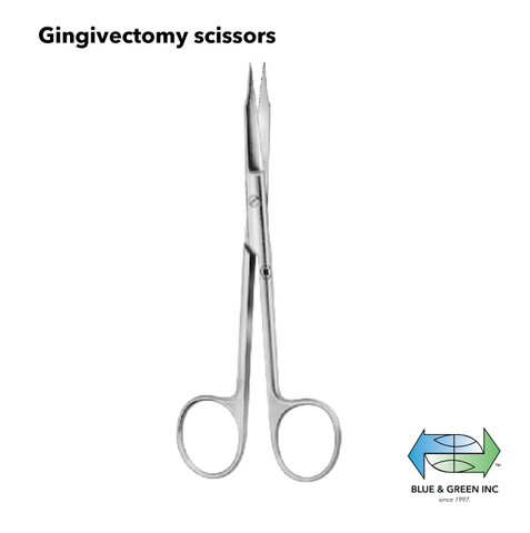 Gingivectomy scissors (048-13) Scissors - Blue & Green Inc.