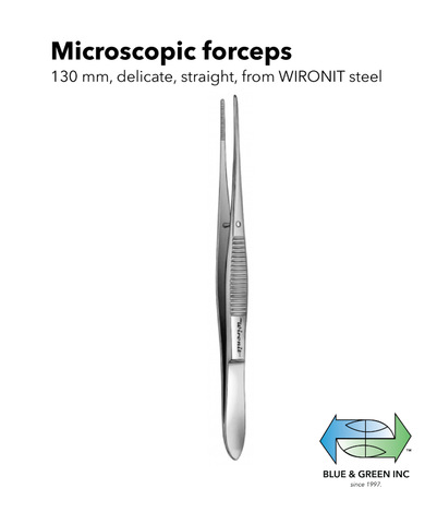 Microscopic forceps (Z 074-13) Tissue Forceps - Blue & Green Inc.